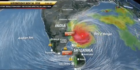cyclone GAJA update,live update,GAJA puyal