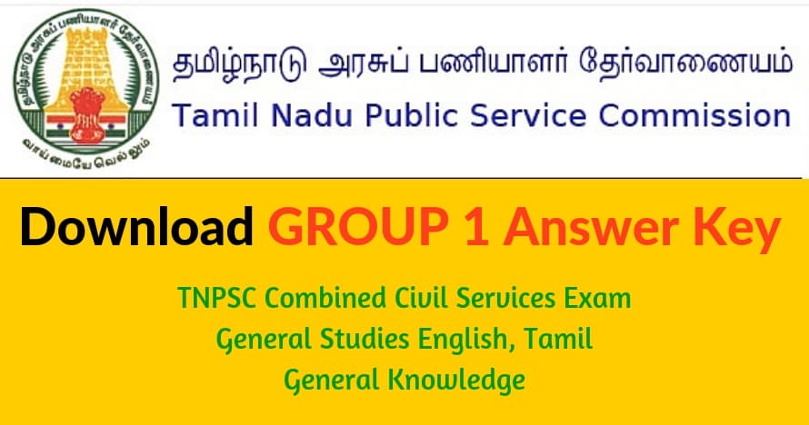 TNPSC group 1 answer keys,group 1,answer keys