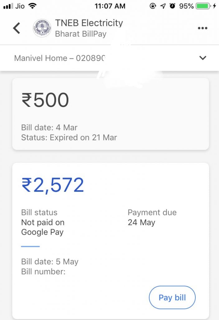 how to get account number in google pay