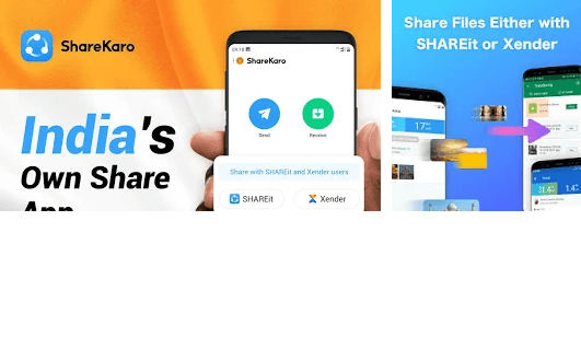 made in india file sharing app,sharekaro,shareit alternative